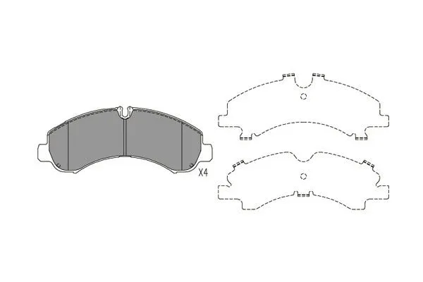 BP-5559 KAVO PARTS Комплект тормозных колодок, дисковый тормоз (фото 1)