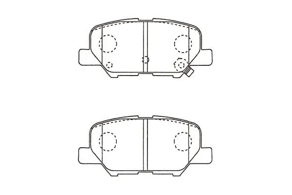 BP-5562 KAVO PARTS Комплект тормозных колодок, дисковый тормоз (фото 1)