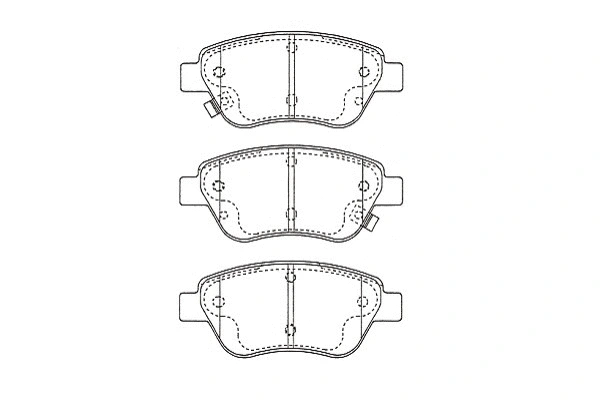 BP-5569 KAVO PARTS Комплект тормозных колодок, дисковый тормоз (фото 1)