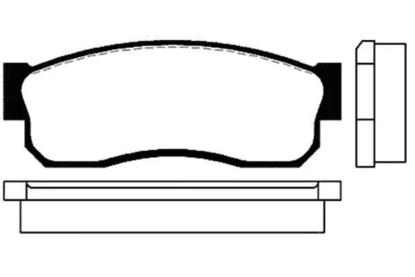 BP-6503 KAVO PARTS Комплект тормозных колодок, дисковый тормоз (фото 1)