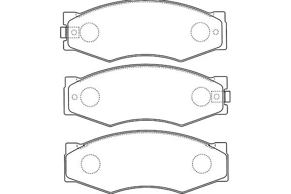 BP-6506 KAVO PARTS Комплект тормозных колодок, дисковый тормоз (фото 1)