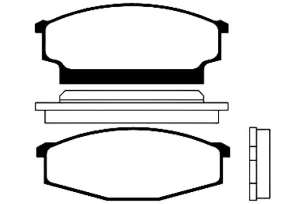 BP-6512 KAVO PARTS Комплект тормозных колодок, дисковый тормоз (фото 1)