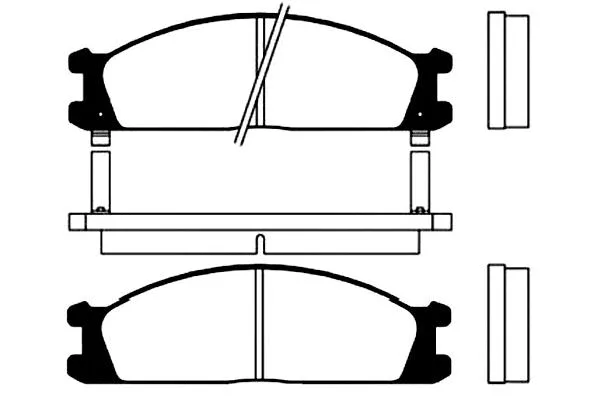 BP-6520 KAVO PARTS Комплект тормозных колодок, дисковый тормоз (фото 1)