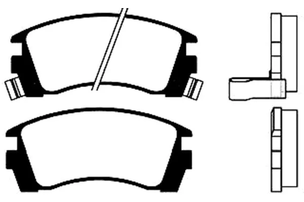 BP-6523 KAVO PARTS Комплект тормозных колодок, дисковый тормоз (фото 1)