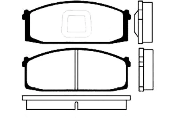 BP-6524 KAVO PARTS Комплект тормозных колодок, дисковый тормоз (фото 1)