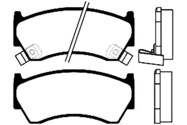 BP-6533 KAVO PARTS Комплект тормозных колодок, дисковый тормоз (фото 1)