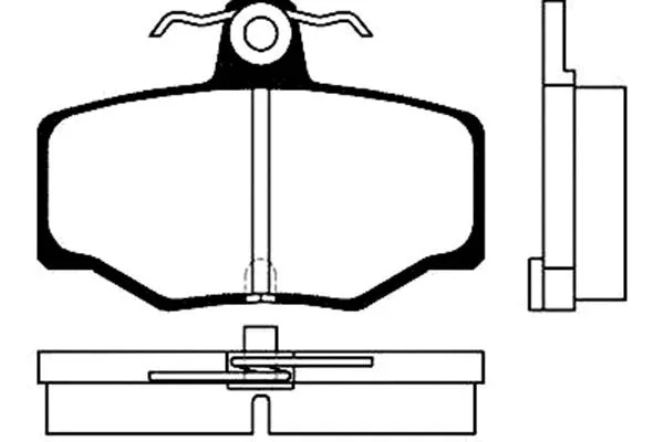 BP-6547 KAVO PARTS Комплект тормозных колодок, дисковый тормоз (фото 1)