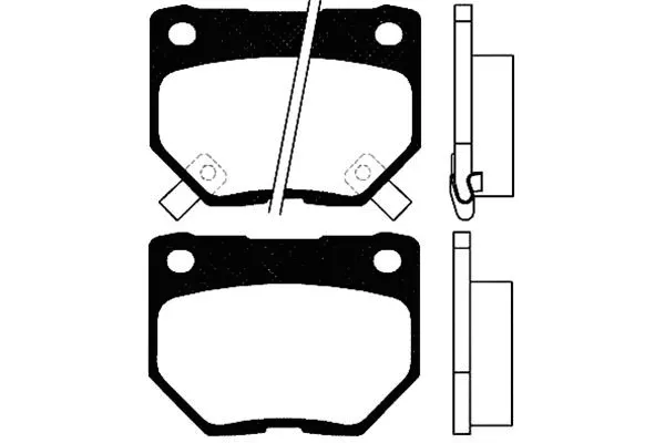 BP-6548 KAVO PARTS Комплект тормозных колодок, дисковый тормоз (фото 1)