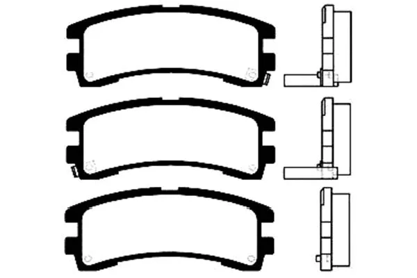BP-6553 KAVO PARTS Комплект тормозных колодок, дисковый тормоз (фото 1)