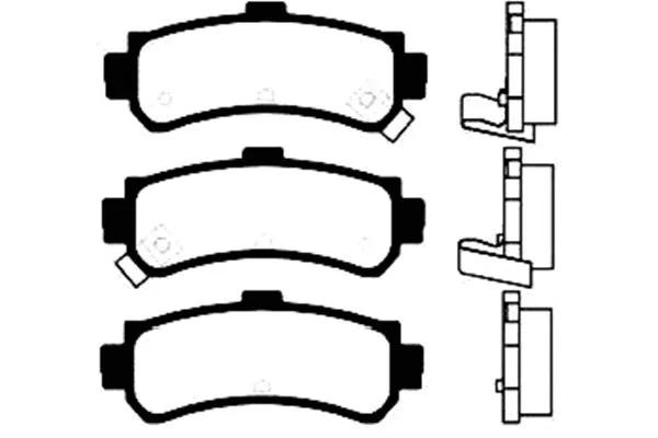 BP-6555 KAVO PARTS Комплект тормозных колодок, дисковый тормоз (фото 1)