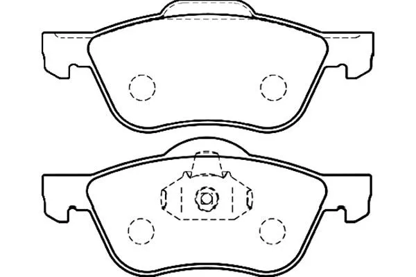 BP-6572 KAVO PARTS Комплект тормозных колодок, дисковый тормоз (фото 1)