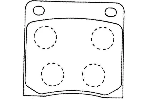 BP-6584 KAVO PARTS Комплект тормозных колодок, дисковый тормоз (фото 1)