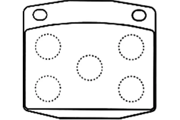 BP-6586 KAVO PARTS Комплект тормозных колодок, дисковый тормоз (фото 1)
