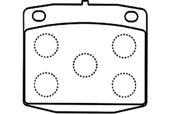 BP-6587 KAVO PARTS Комплект тормозных колодок, дисковый тормоз (фото 1)