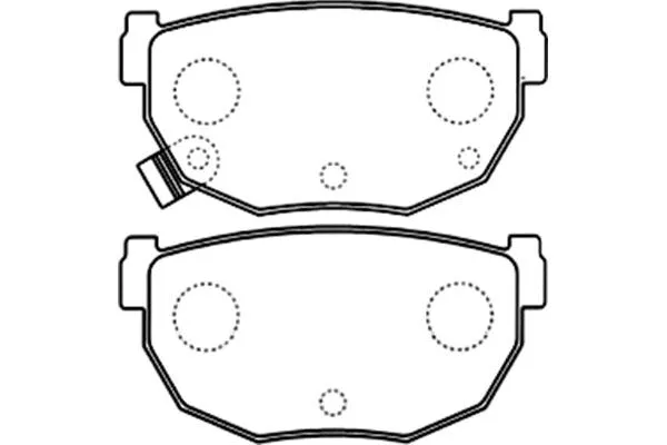 BP-6588 KAVO PARTS Комплект тормозных колодок, дисковый тормоз (фото 1)