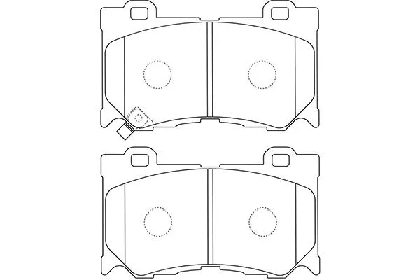 BP-6606 KAVO PARTS Комплект тормозных колодок, дисковый тормоз (фото 1)