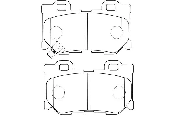 BP-6607 KAVO PARTS Комплект тормозных колодок, дисковый тормоз (фото 1)