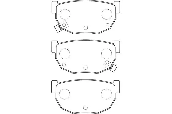 BP-6609 KAVO PARTS Комплект тормозных колодок, дисковый тормоз (фото 1)