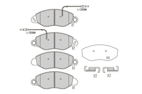 BP-6614 KAVO PARTS Комплект тормозных колодок, дисковый тормоз (фото 1)