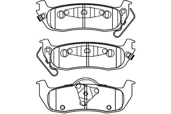 BP-6623 KAVO PARTS Комплект тормозных колодок, дисковый тормоз (фото 1)