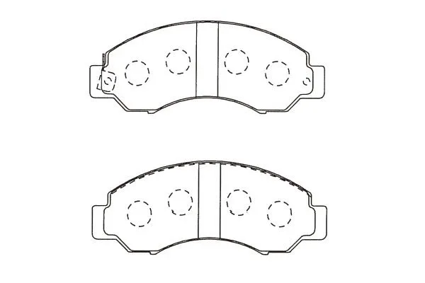 BP-6624 KAVO PARTS Комплект тормозных колодок, дисковый тормоз (фото 1)