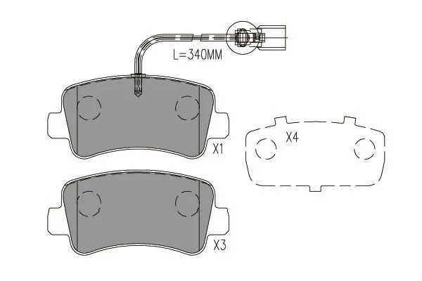 BP-6629 KAVO PARTS Комплект тормозных колодок, дисковый тормоз (фото 1)