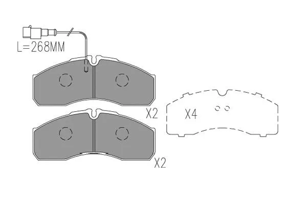 BP-6630 KAVO PARTS Комплект тормозных колодок, дисковый тормоз (фото 1)