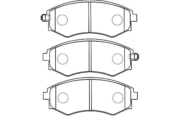 BP-7504 KAVO PARTS Комплект тормозных колодок, дисковый тормоз (фото 1)