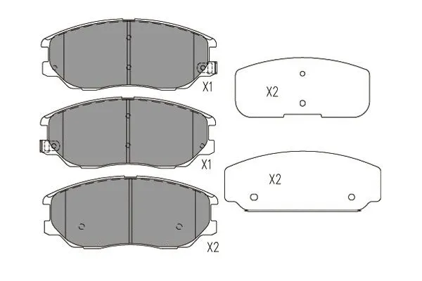 BP-7506 KAVO PARTS Комплект тормозных колодок, дисковый тормоз (фото 1)