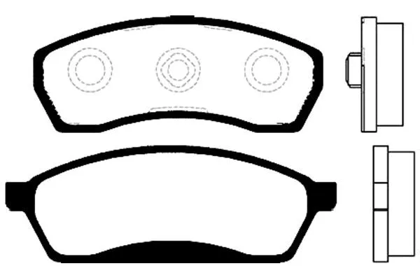 BP-8009 KAVO PARTS Комплект тормозных колодок, дисковый тормоз (фото 1)
