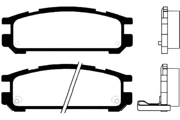 BP-8012 KAVO PARTS Комплект тормозных колодок, дисковый тормоз (фото 1)