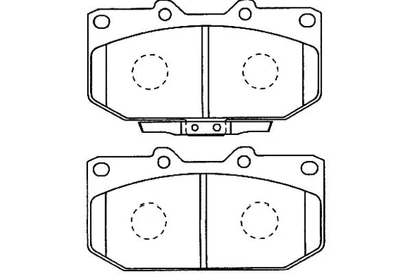 BP-8016 KAVO PARTS Комплект тормозных колодок, дисковый тормоз (фото 1)