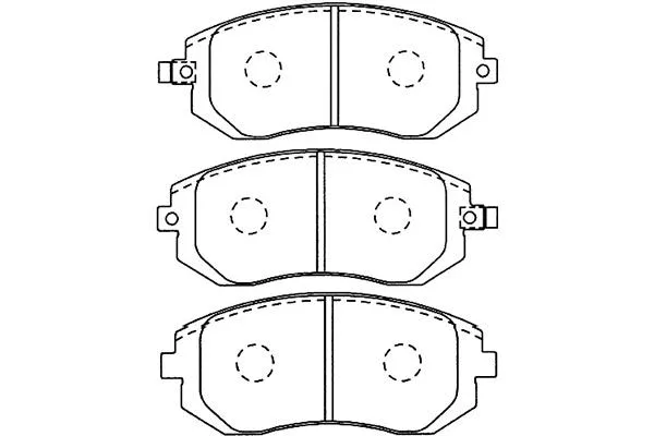 BP-8017 KAVO PARTS Комплект тормозных колодок, дисковый тормоз (фото 1)