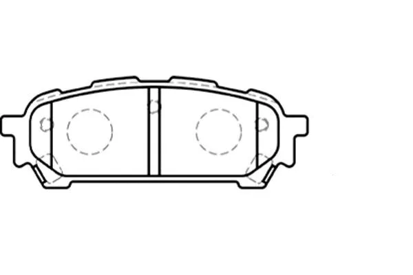 BP-8019 KAVO PARTS Комплект тормозных колодок, дисковый тормоз (фото 1)