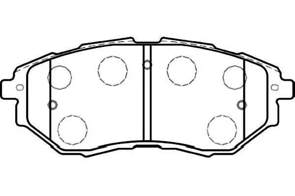 BP-8020 KAVO PARTS Комплект тормозных колодок, дисковый тормоз (фото 1)