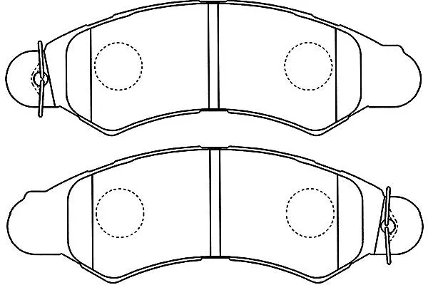 BP-8022 KAVO PARTS Комплект тормозных колодок, дисковый тормоз (фото 1)