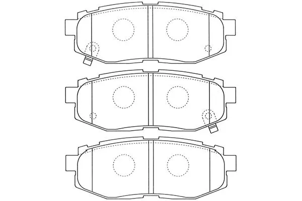 BP-8023 KAVO PARTS Комплект тормозных колодок, дисковый тормоз (фото 1)