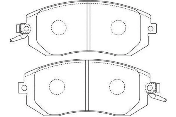 BP-8024 KAVO PARTS Комплект тормозных колодок, дисковый тормоз (фото 1)