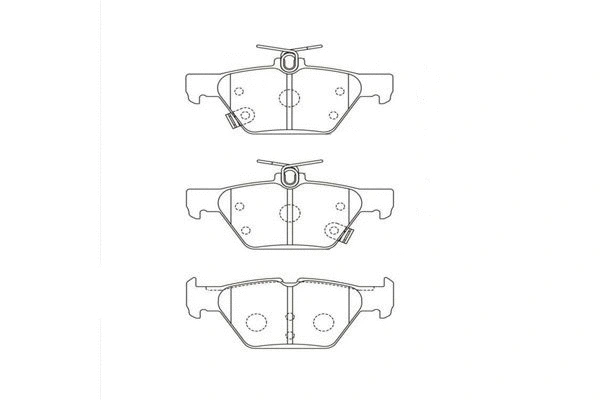 BP-8026 KAVO PARTS Комплект тормозных колодок, дисковый тормоз (фото 1)