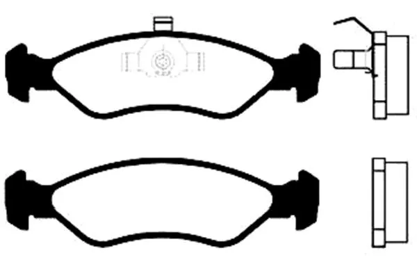 BP-8504 KAVO PARTS Комплект тормозных колодок, дисковый тормоз (фото 1)