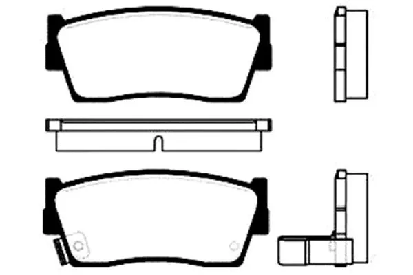 BP-8505 KAVO PARTS Комплект тормозных колодок, дисковый тормоз (фото 1)