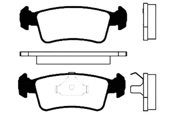 BP-8507 KAVO PARTS Комплект тормозных колодок, дисковый тормоз (фото 1)