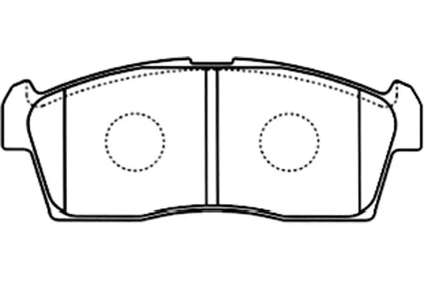 BP-8524 KAVO PARTS Комплект тормозных колодок, дисковый тормоз (фото 1)