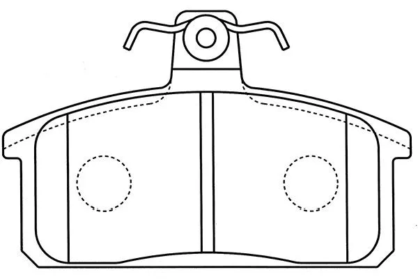 BP-8530 KAVO PARTS Комплект тормозных колодок, дисковый тормоз (фото 1)