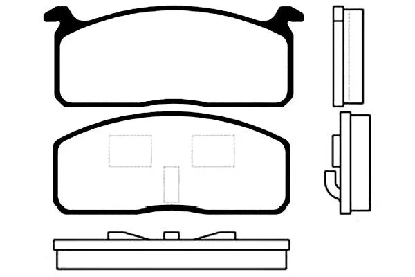 BP-9001 KAVO PARTS Комплект тормозных колодок, дисковый тормоз (фото 1)