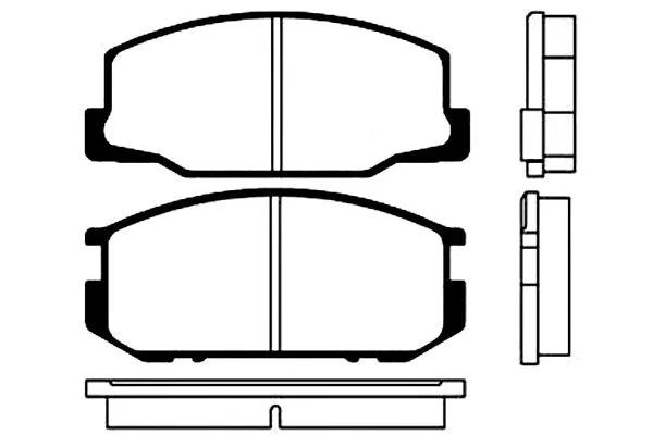BP-9004 KAVO PARTS Комплект тормозных колодок, дисковый тормоз (фото 1)
