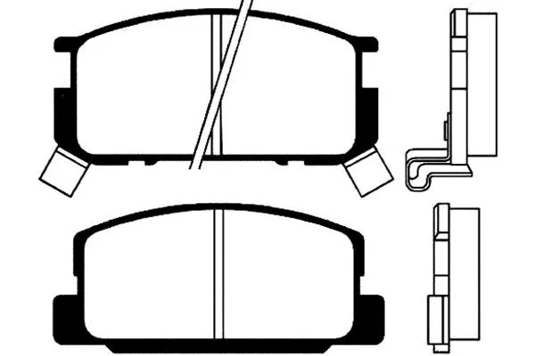 BP-9009 KAVO PARTS Комплект тормозных колодок, дисковый тормоз (фото 1)