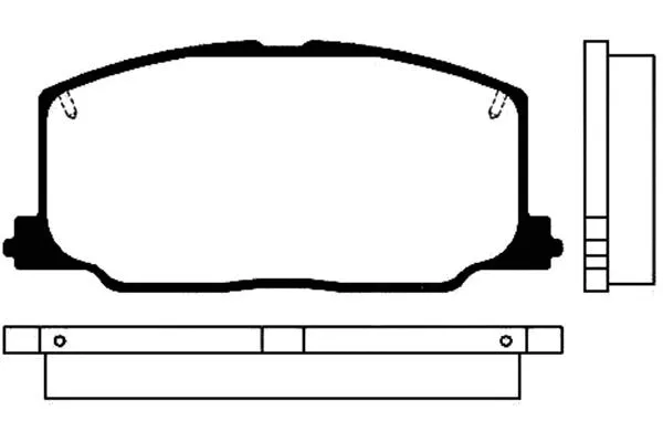 BP-9012 KAVO PARTS Комплект тормозных колодок, дисковый тормоз (фото 1)