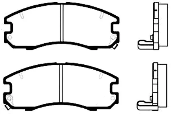 BP-9013 KAVO PARTS Комплект тормозных колодок, дисковый тормоз (фото 1)