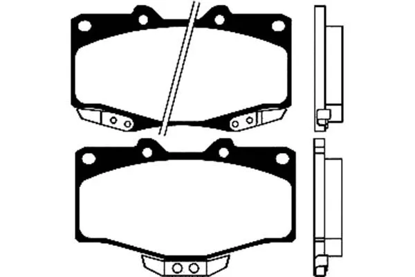 BP-9025 KAVO PARTS Комплект тормозных колодок, дисковый тормоз (фото 1)